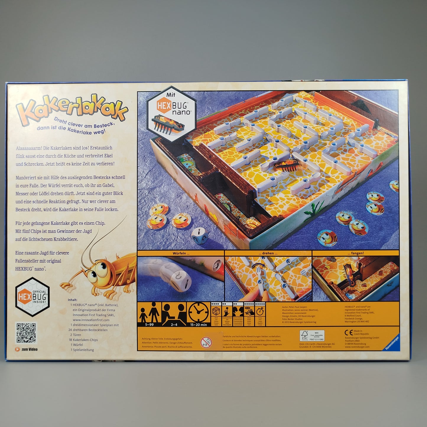 Ravensburger Brettspiel Kakerlakak - HexBug Inkl.