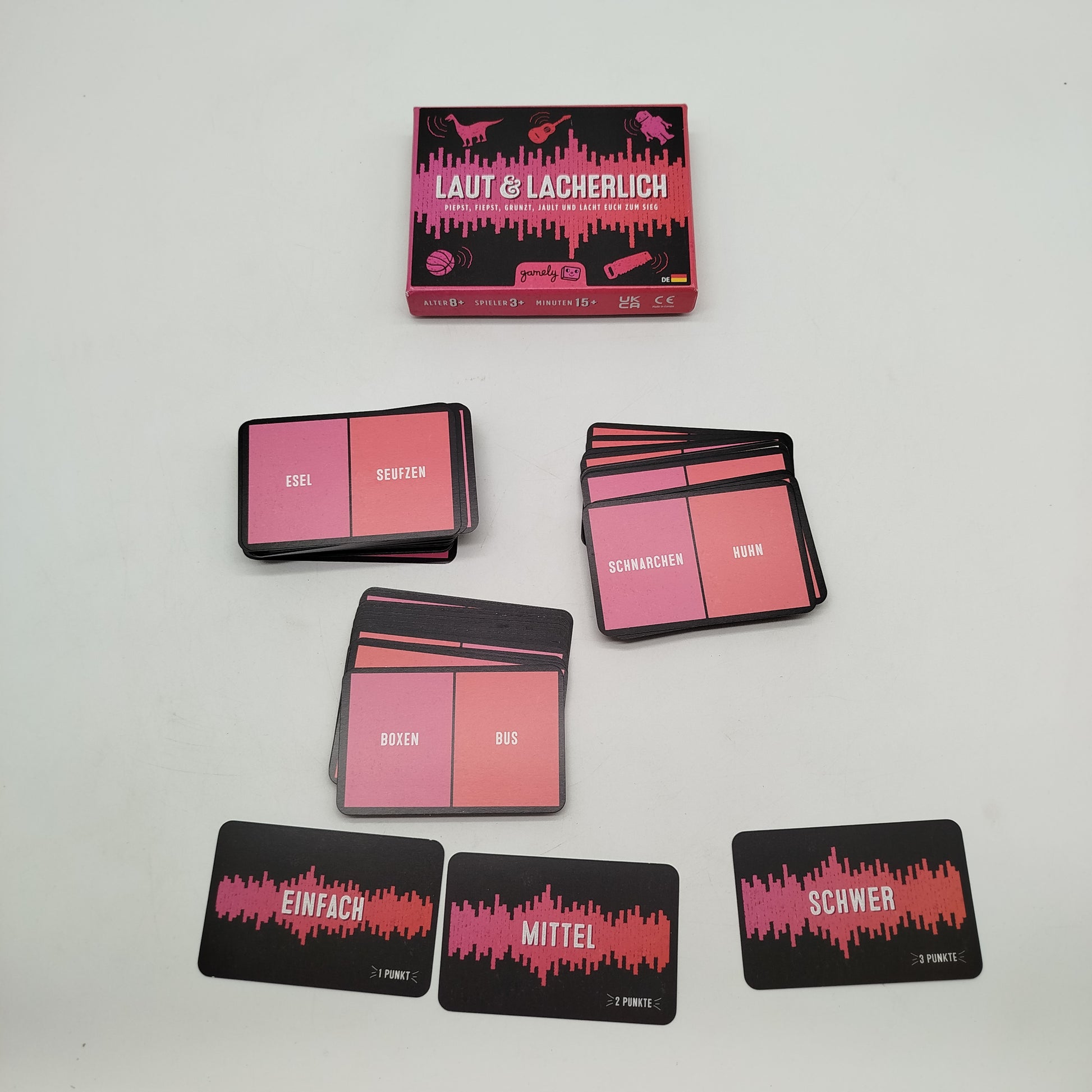 Gamely Games Kartenspiel – Laut & Lacherlich, Familienspiel OVP
