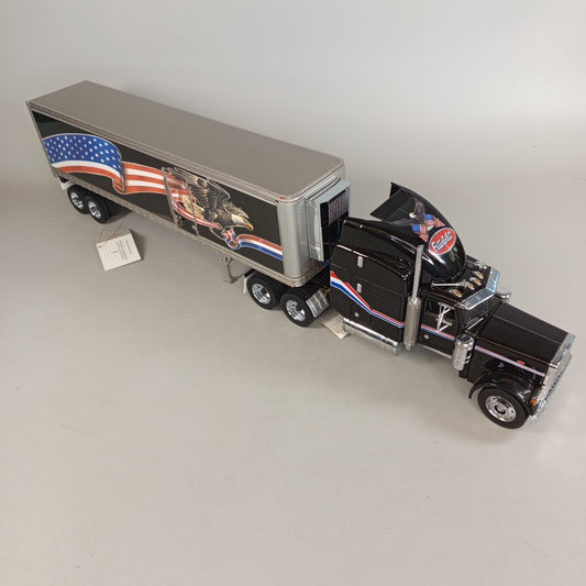 Franklin Mint Precision Models Peterbilt Modelltruck mit Anhänger – Sammlerfigur