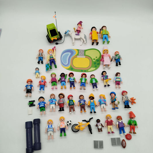 Playmobil Bundle Set von 34 Figuren & Zubehör, ab 3 4 5 Jahre | ✅ geprüft