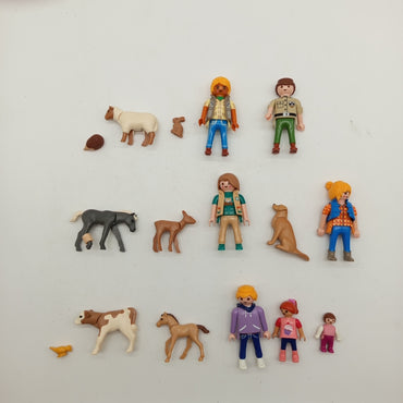 Playmobil Figuren-Set – 16 Menschen & Tiere mit Zubehör