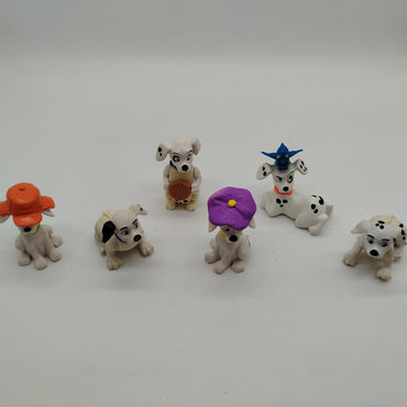 Disney 101 Dalmatiner Figuren, Set von 6, leichte Gebrauchsspuren