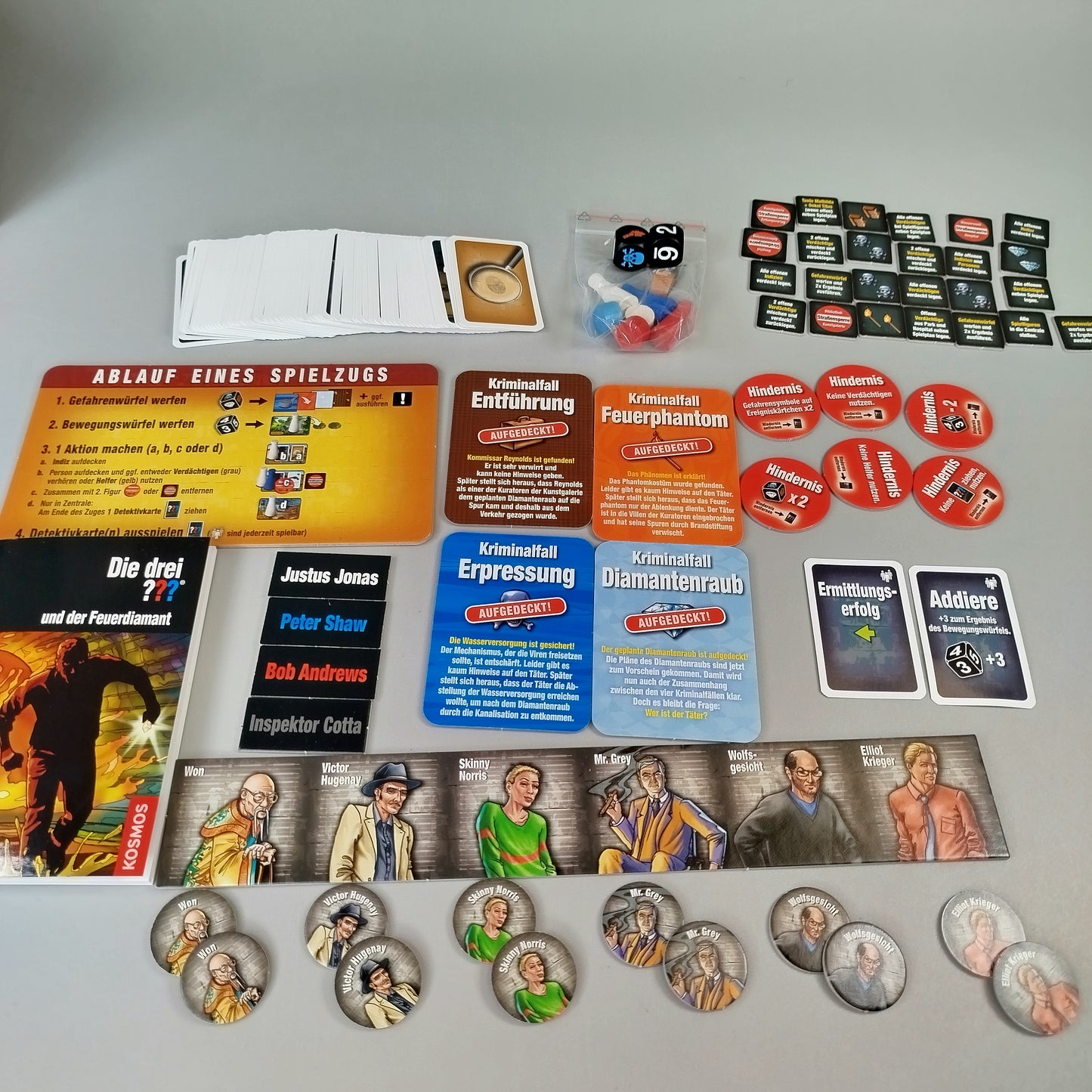 Kosmos Gesellschaftsspiel - Die drei ??? und der Feuerdiamant