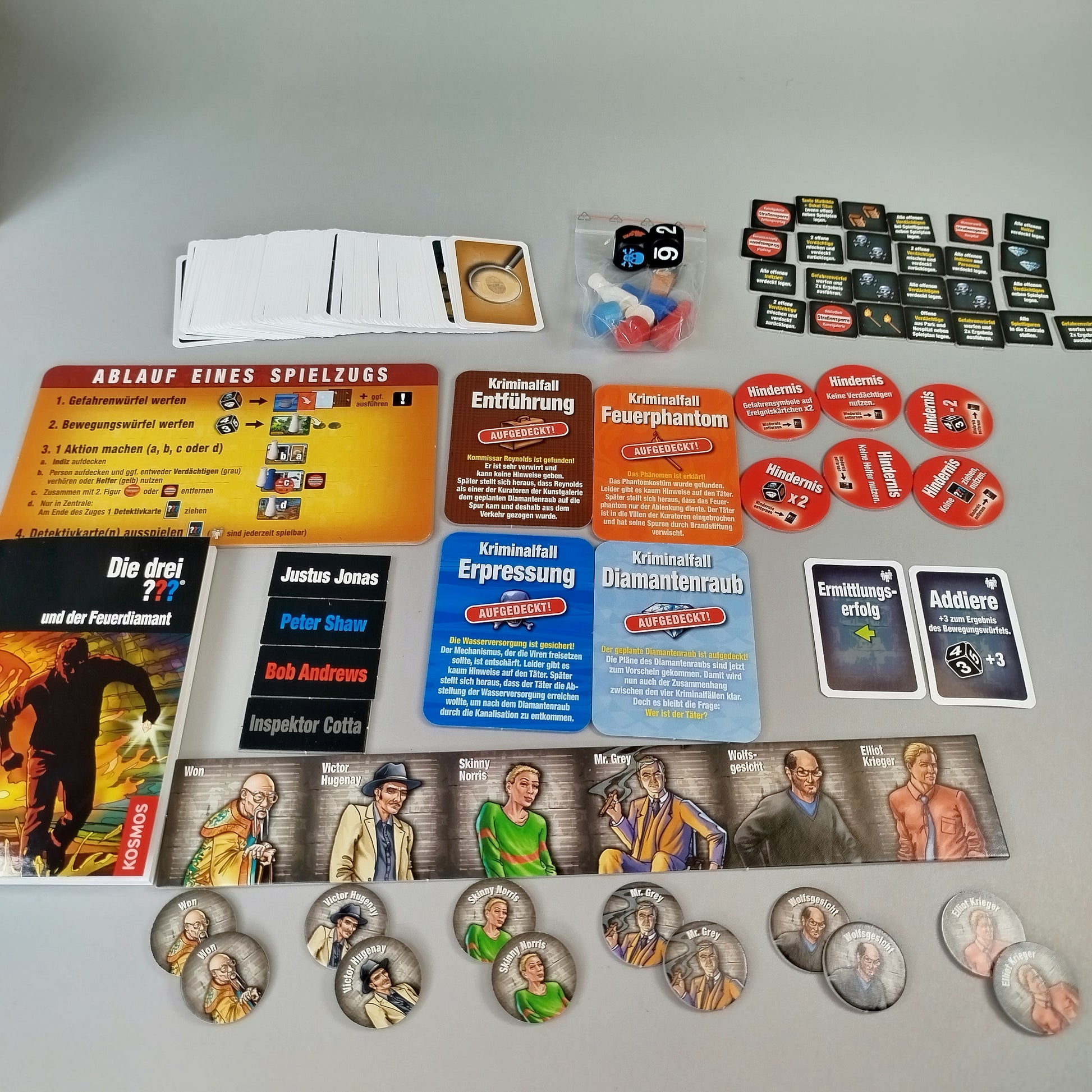 Kosmos Gesellschaftsspiel - Die drei ??? und der Feuerdiamant