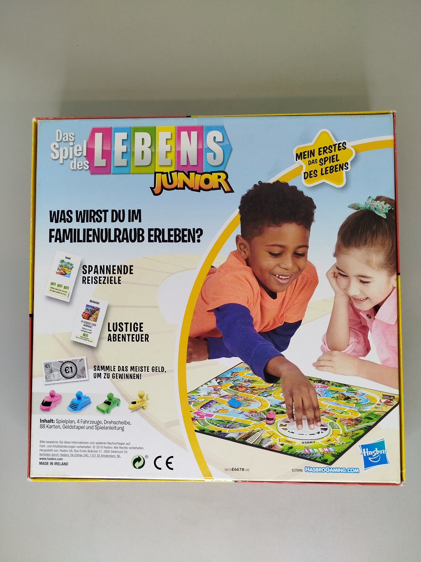 Hasbro Gaming Brettspiel Das Spiel des Lebens Junior, OVP