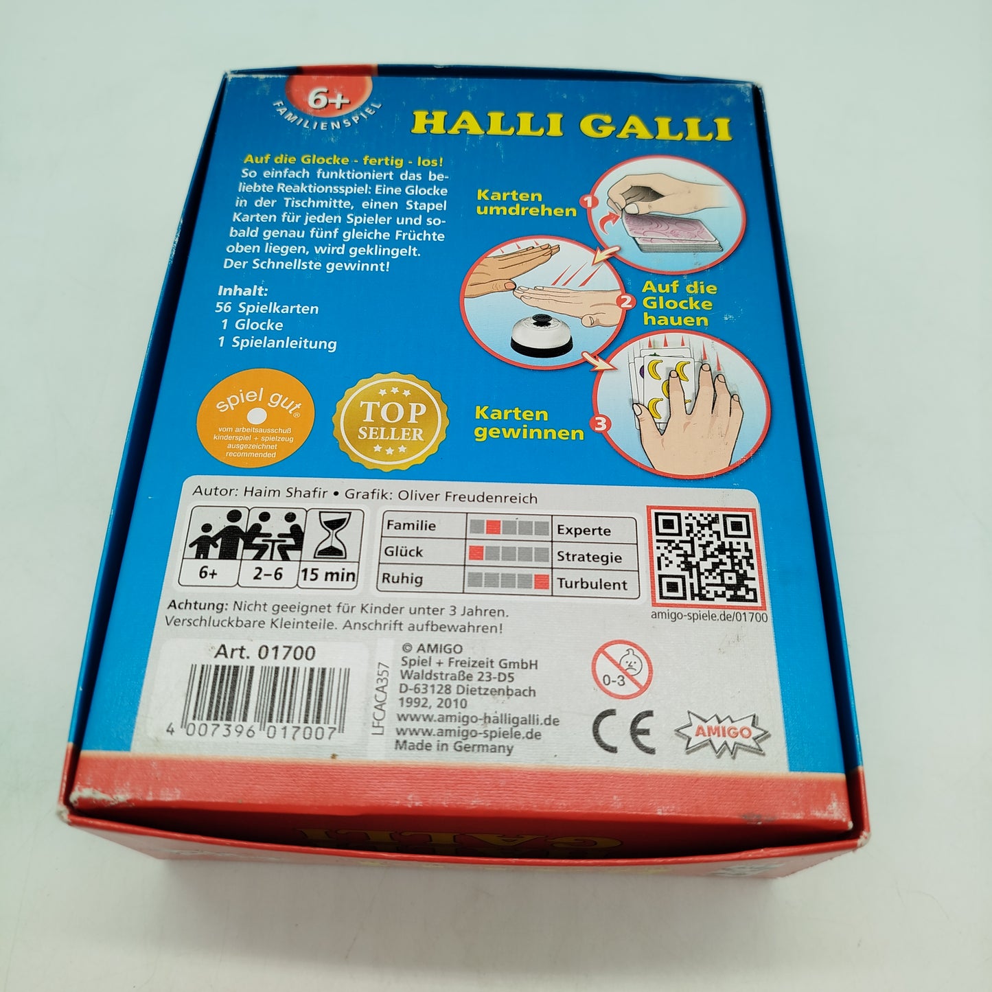 AMIGO Halli Galli Kartenspiel mit Glocke & Karten
