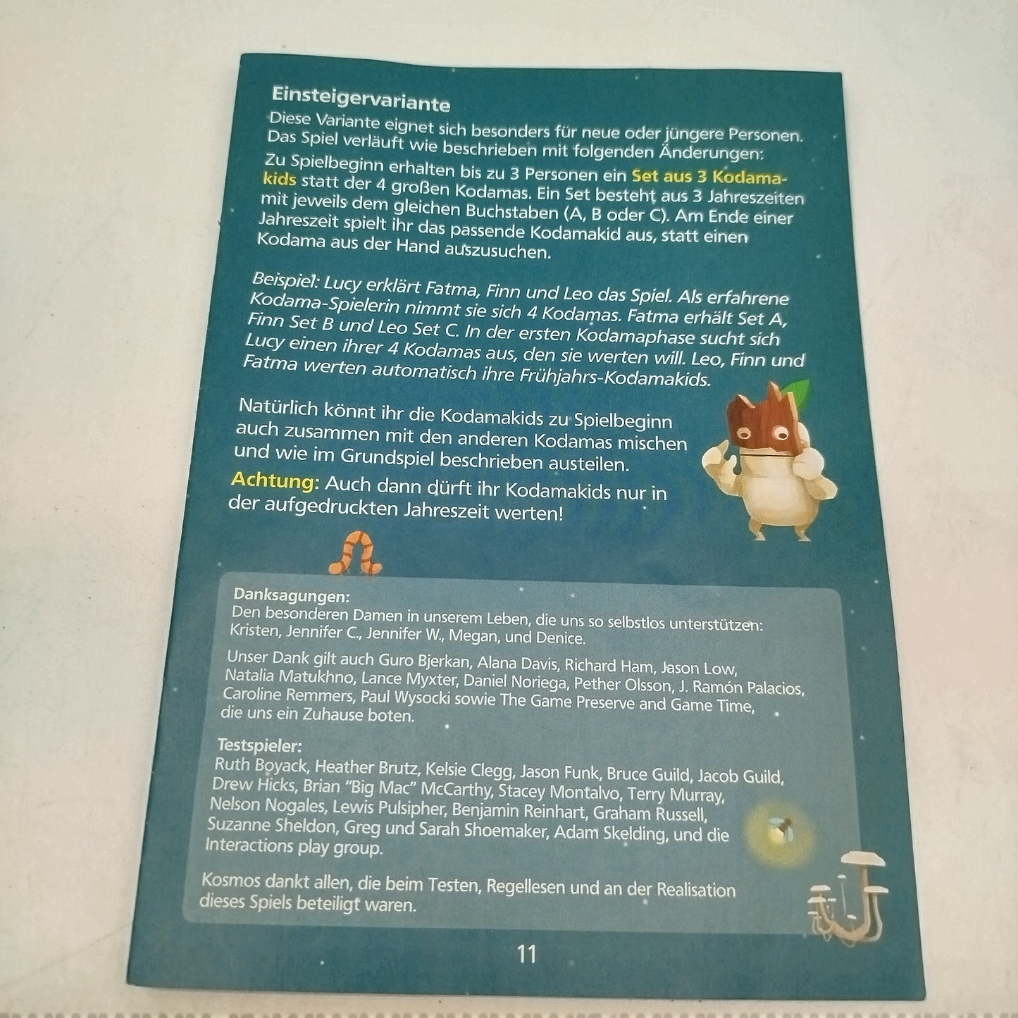 KOSMOS Kartenspiel – Kodama: Die Baumgeister, neuwertig