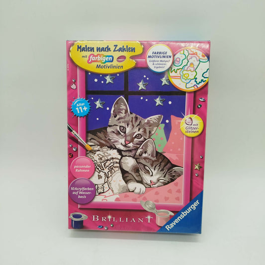 Ravensburger Malen nach Zahlen Schlafende Katzen Bastelset Neu
