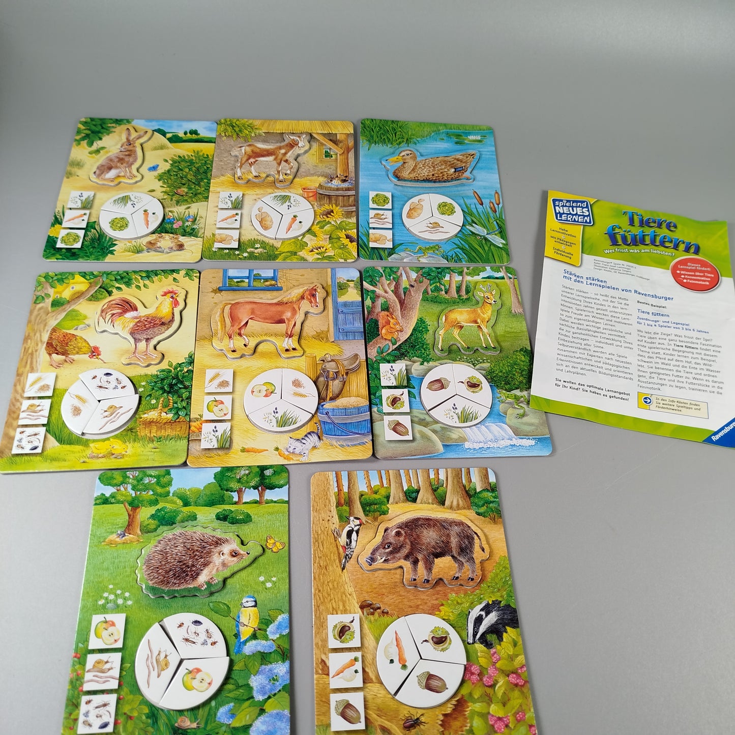 Ravensburger Gesellschaftsspiel - Tiere füttern, gebraucht