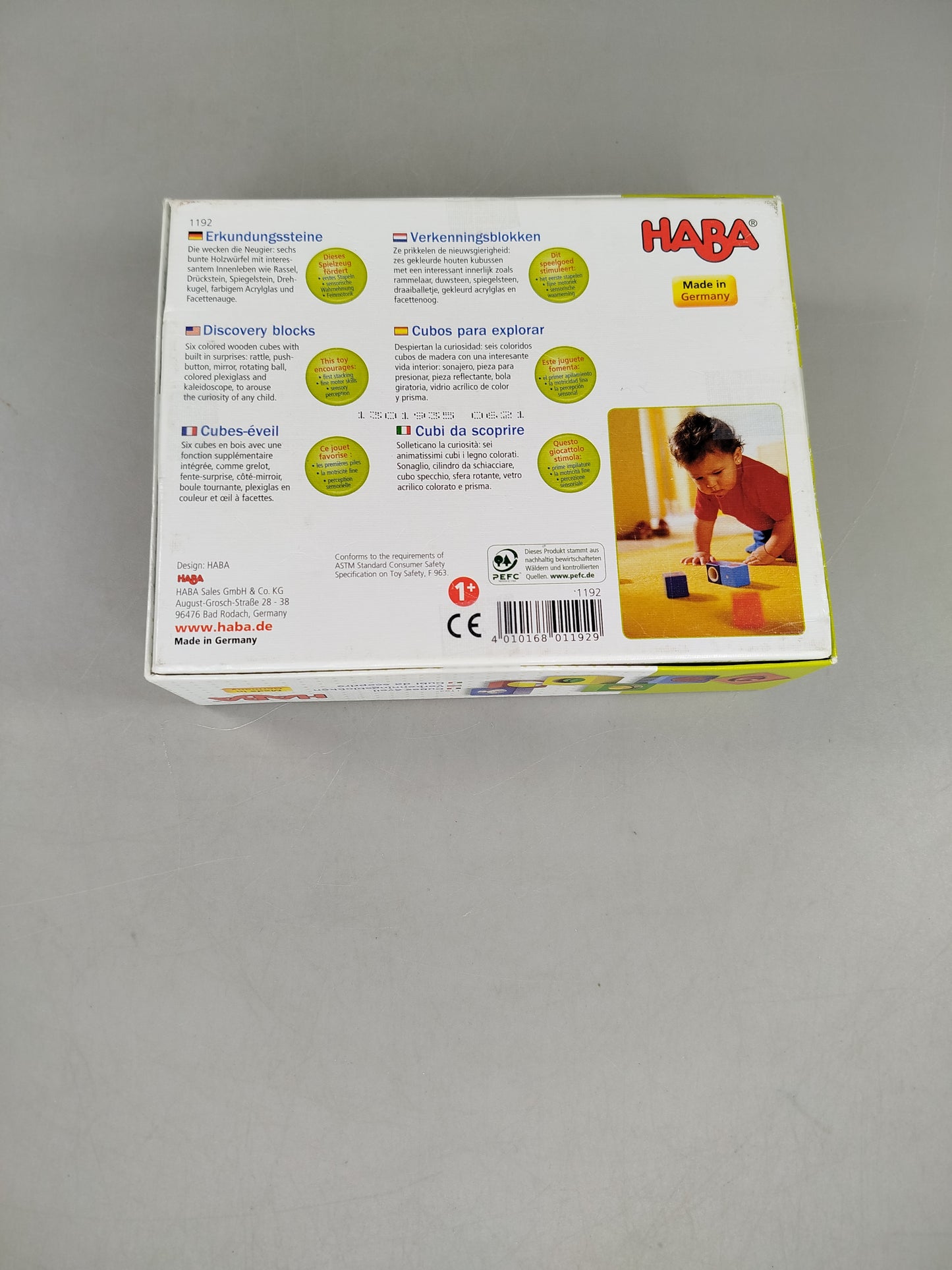 HABA Erkundungssteine Set von 6 Würfeln – Motorik & Sinnesförderung