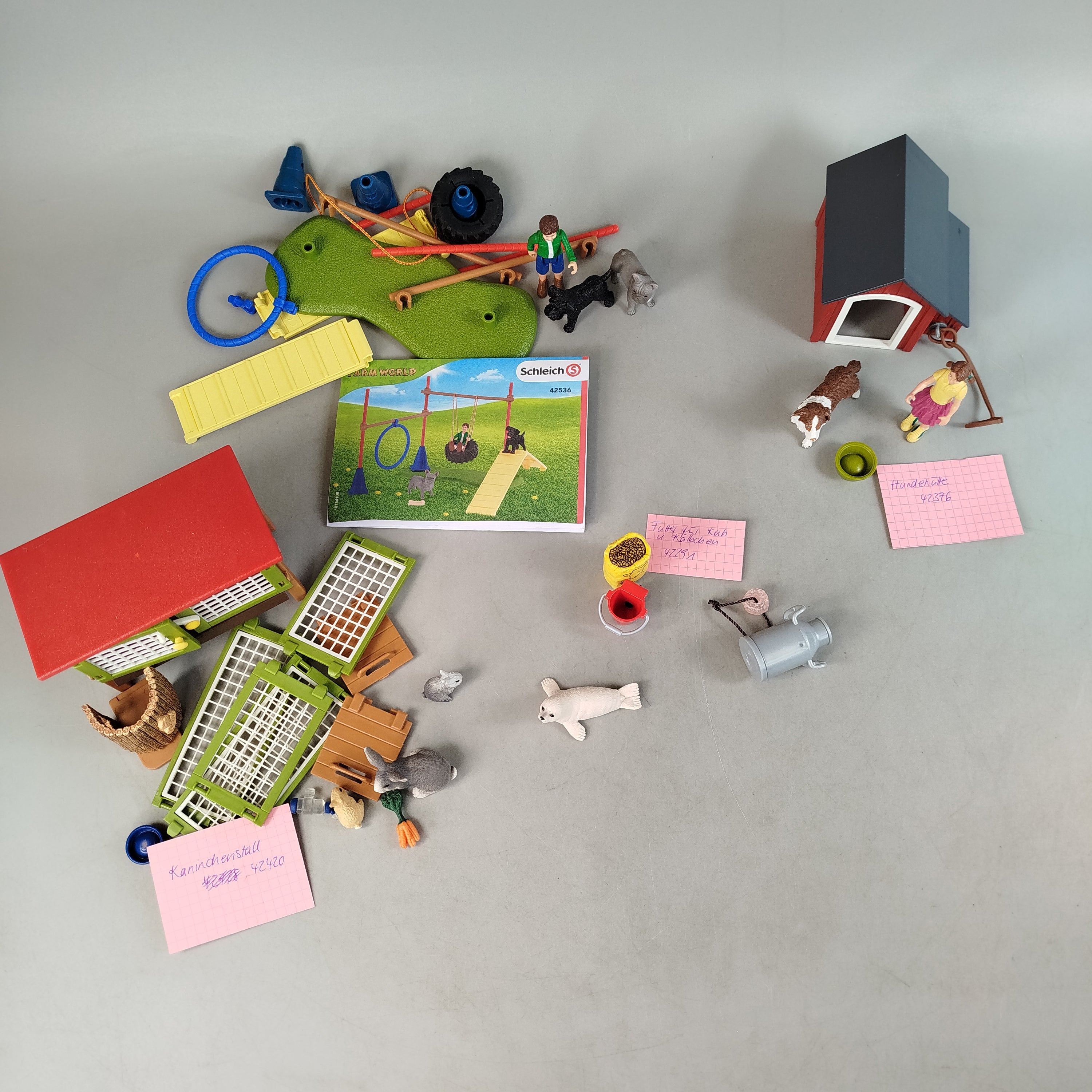 Schleich Bundle Haustiere Set von 4 42420 42536 42291 42376 gebraucht ab 3 Jahre