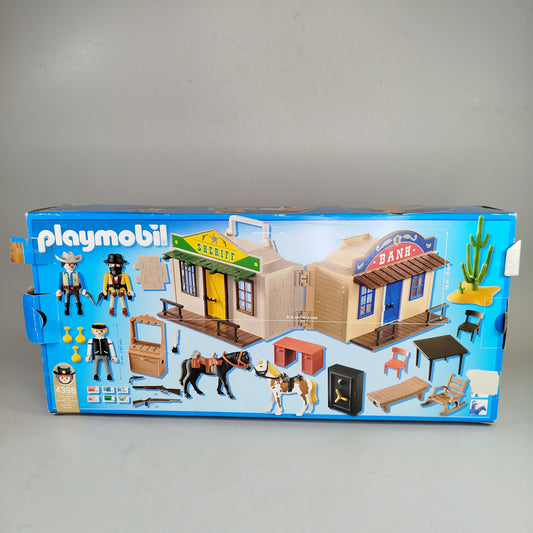 Playmobil Western Stadt mit Sheriff- und Bankgebäude