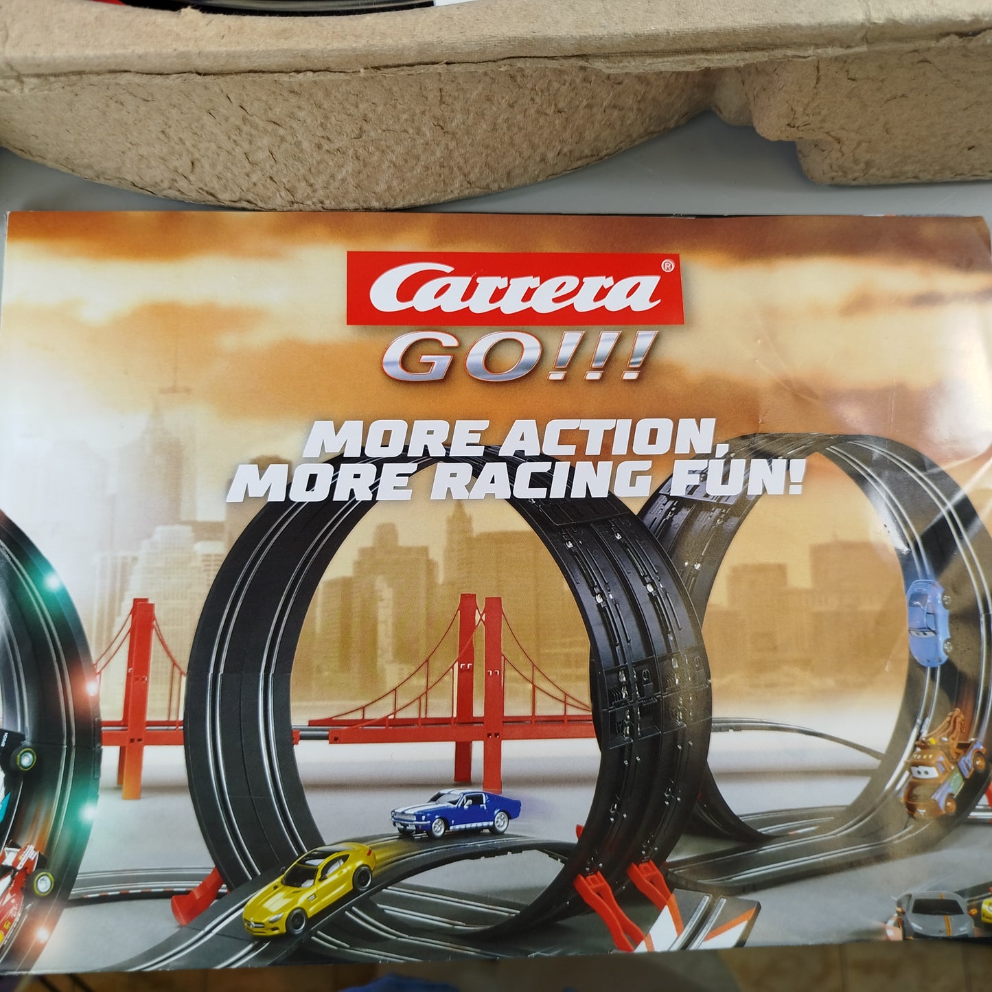Carrera GO!!! Hot Wheels Rennbahn Set – 4,9m, 2 Autos, OVP