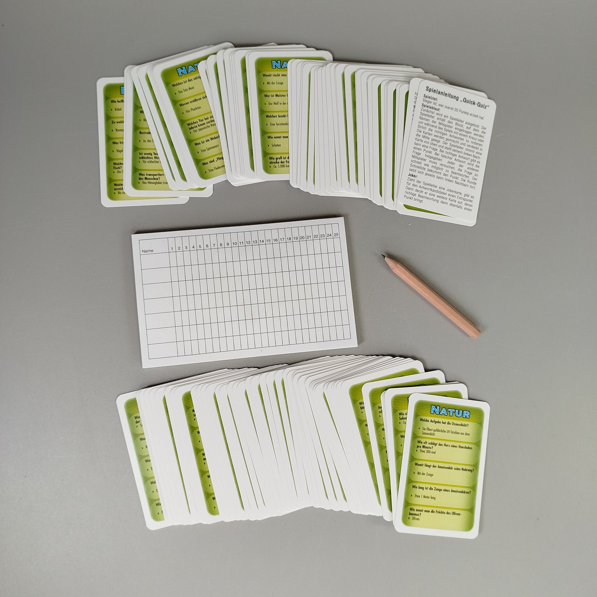 Puzzle und Quiz Kartenspiele Set - Abenteuer zum Lernen