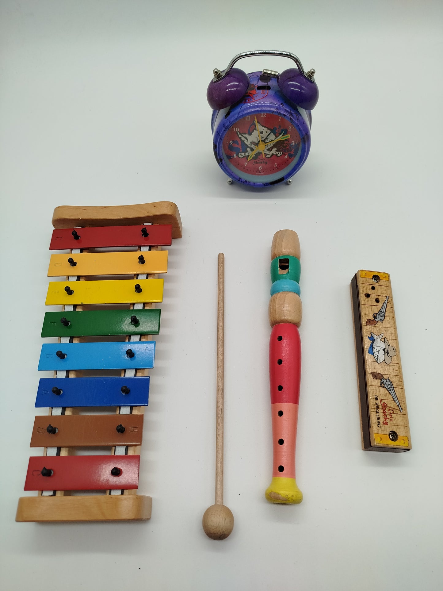 Musikinstrumente Set - Xylophon, Flöte, Mundharmonika