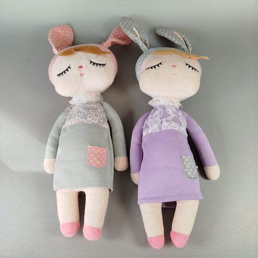 Miniroom Stoffpuppen-Set, 2 Stück – Hasenohren, sehr guter Zustand