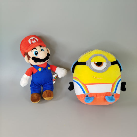 Plüschfigur - Minion Stuart & Super Mario