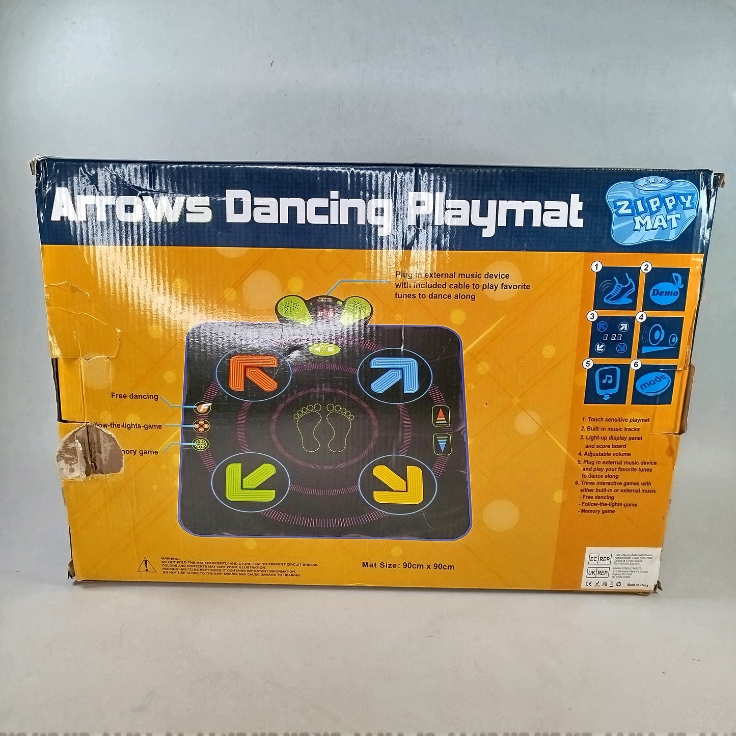 Zippy Mat Arrows Dancing Playmat – Tanzmatte mit Musik