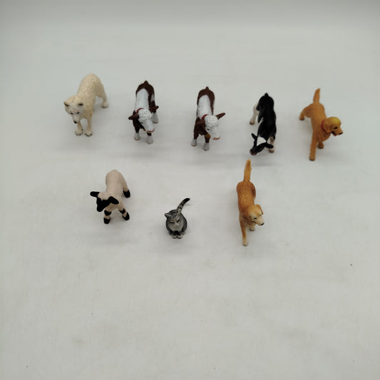 Schleich Bundle Bauernhof & Wildtiere Set von 8 Tierfiguren