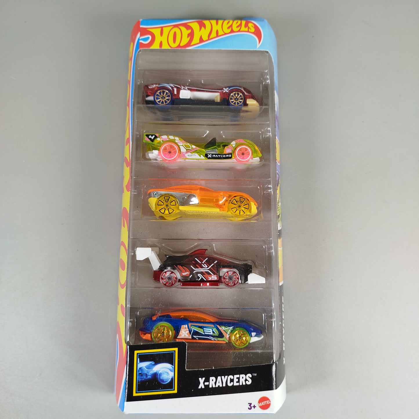 Hot Wheels X-RAYCERS Set 5 Spielzeugautos, OVP, neu