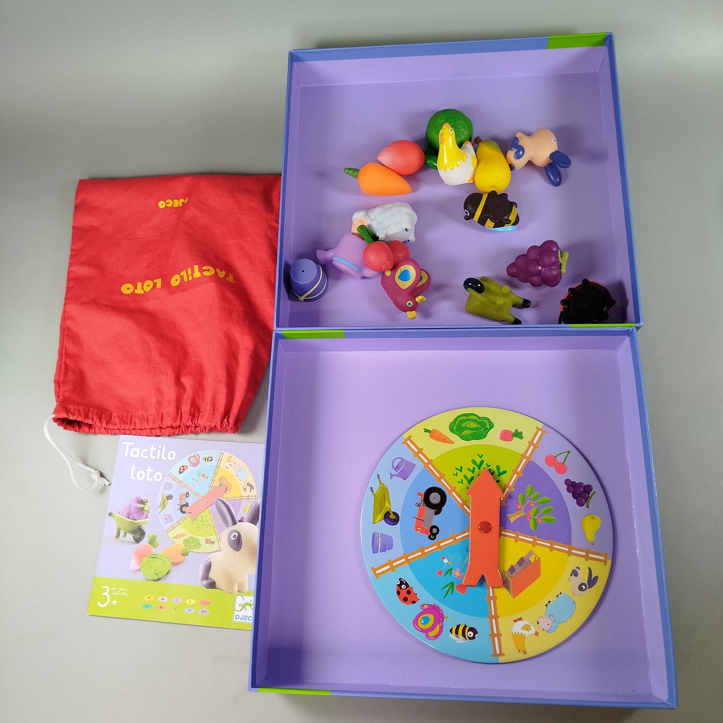 Djeco Tactilo Loto Bauernhof Tastspiel DJ08135
