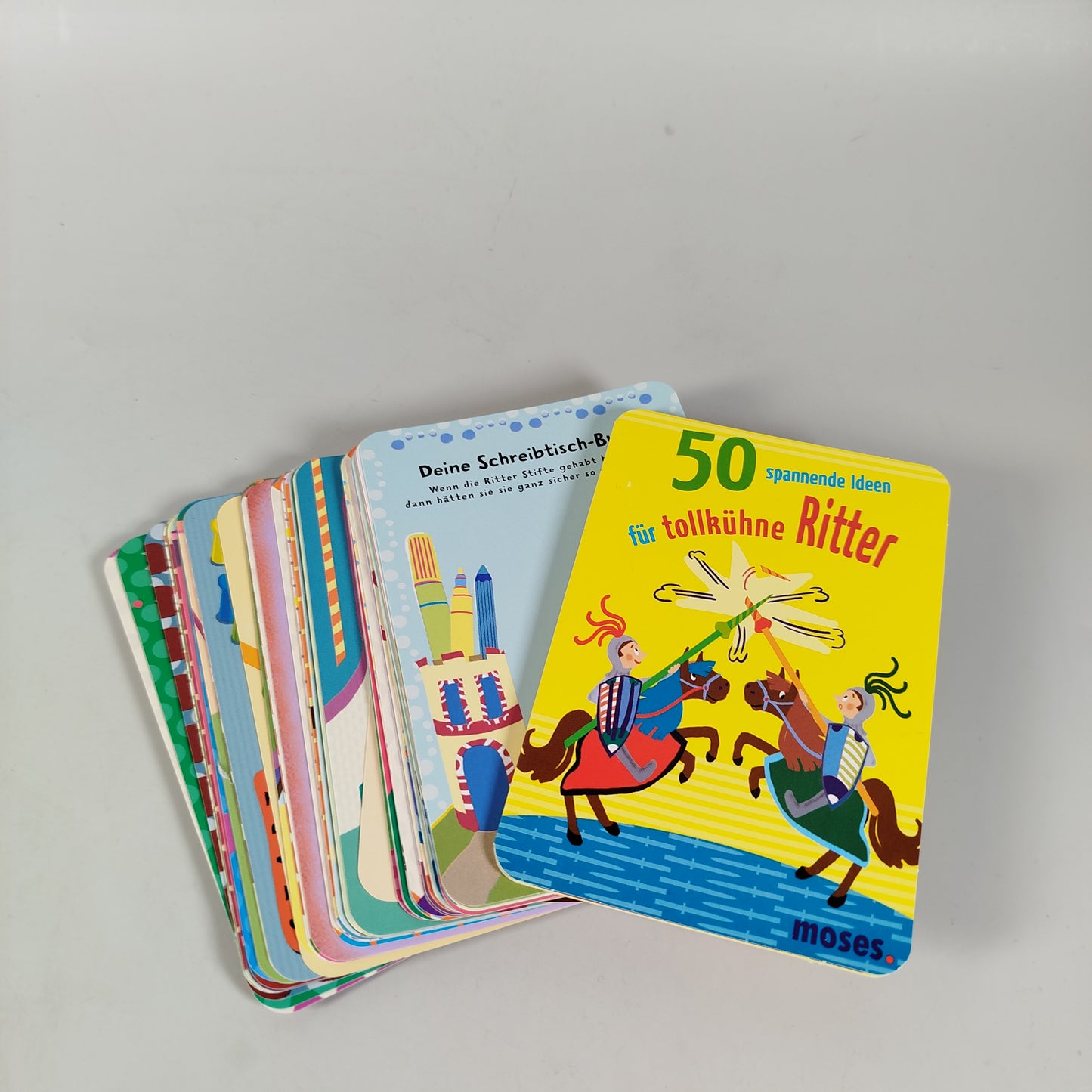 Moses, Djeco Kartenset-Bundle: Dinosaurier, Ritter, Experimente und Piratenspi