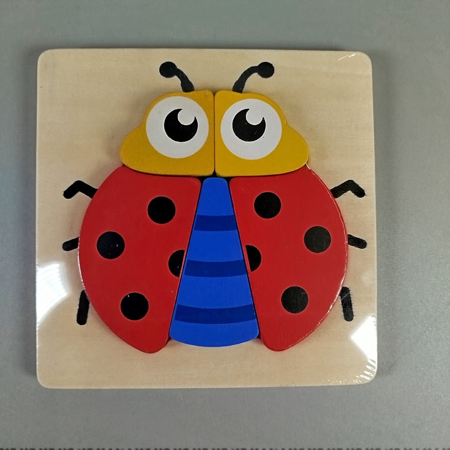 Holzpuzzle Set - Tiere & Autos - Set aus 3