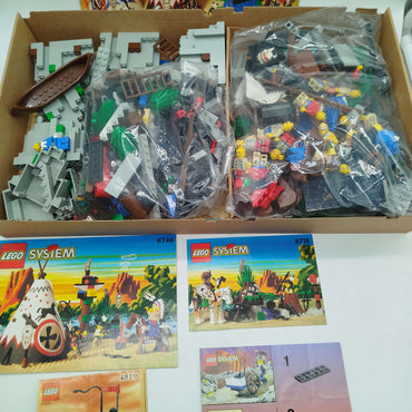 LEGO Bundle Western Set von 5 Tipi&Figuren, gebraucht, ab 6 Jahre