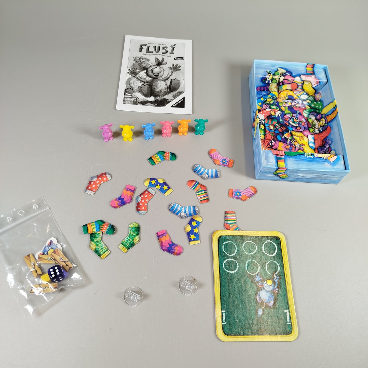 Ravensburger Brettspiel-Set – Gruselino, Kakerlakak, Flusi, gebraucht