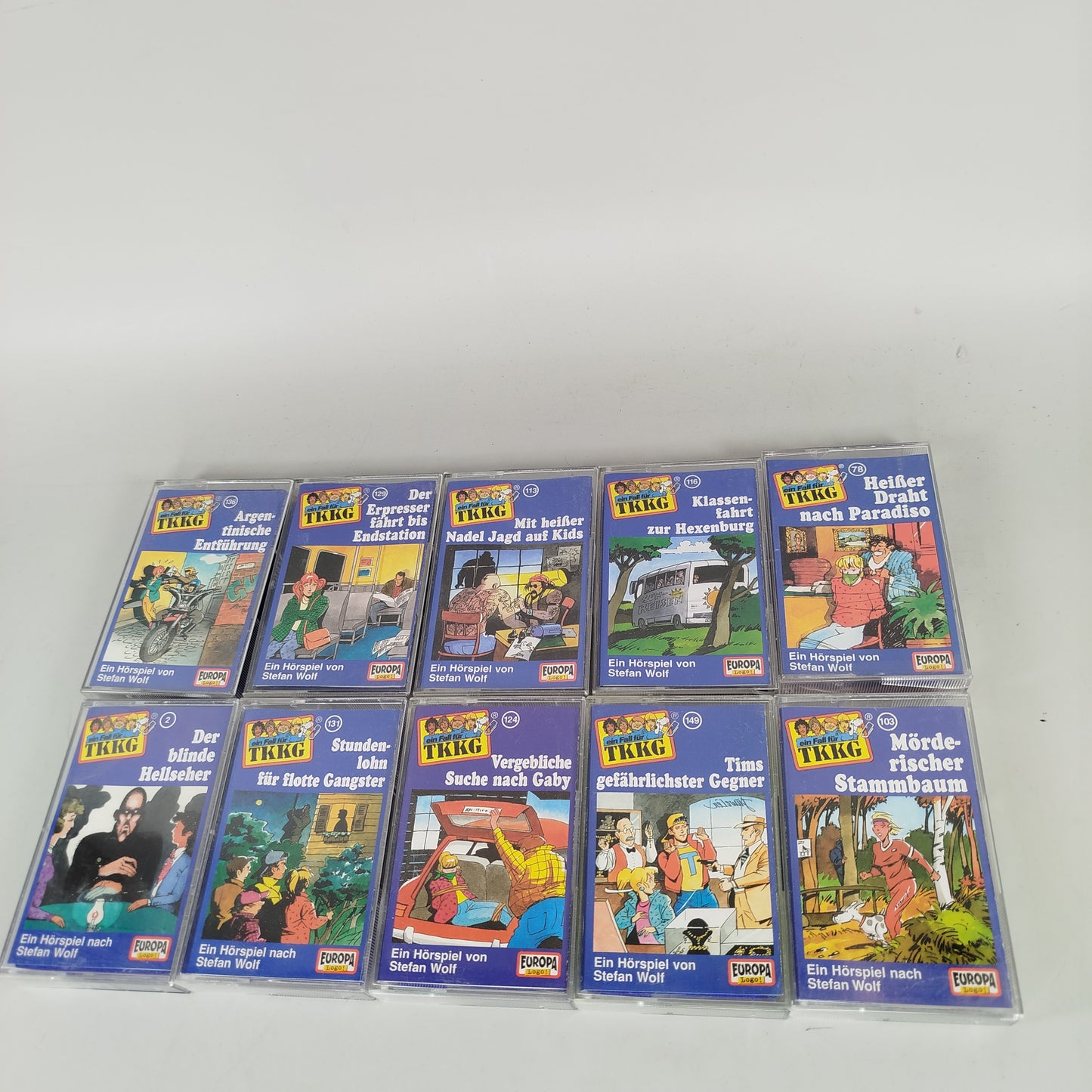 Europa TKKG Hörspiel-Kassetten-Sammlung (10 Titel)