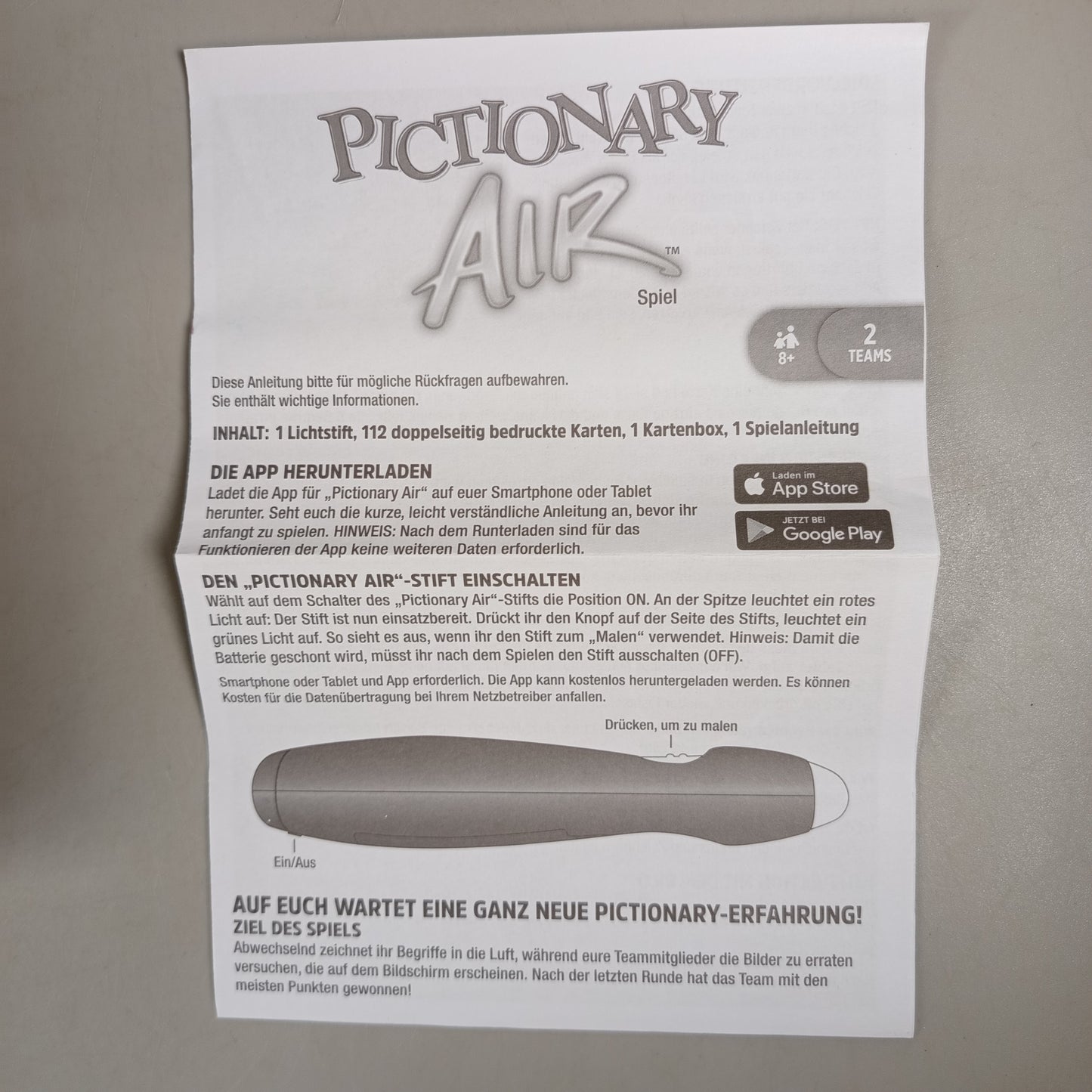 Mattel Pictionary Air Brettspiel