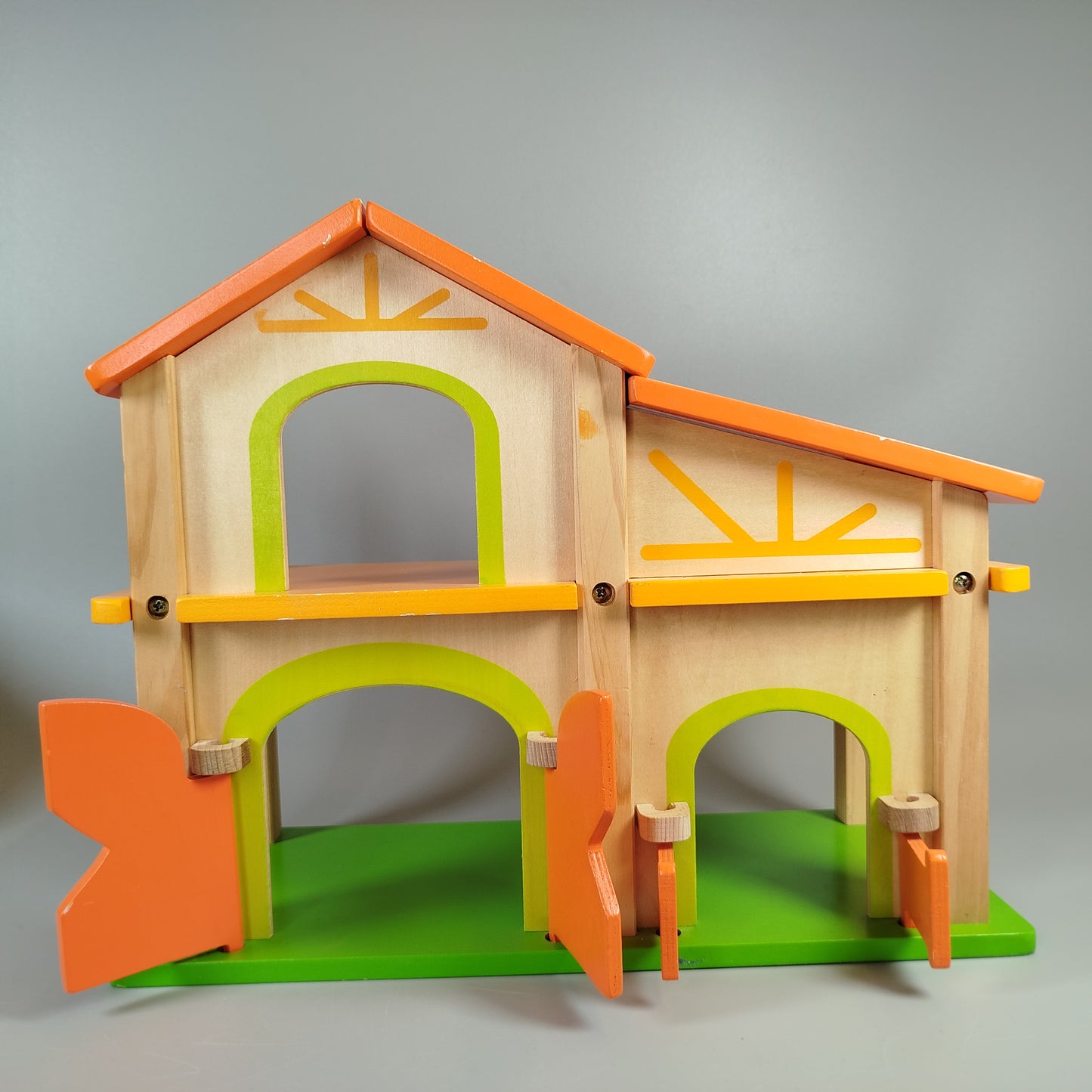 Bauernhof-Spielset aus Holz - Set mit Tieren