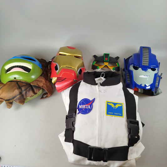Bundle Weltraum Superhelden Roboter Ninja 4x Masken Kostümset