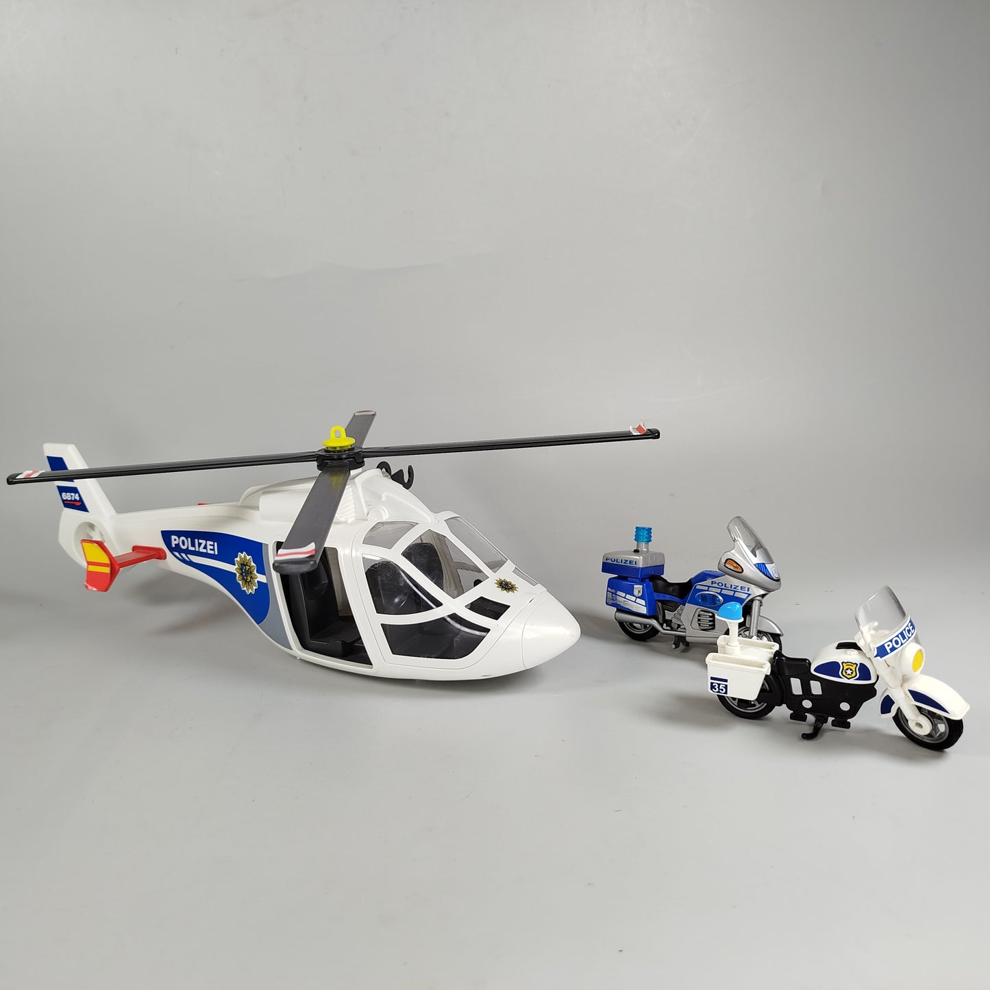 Playmobil Polizei-Set - Helikopter und Motorräder