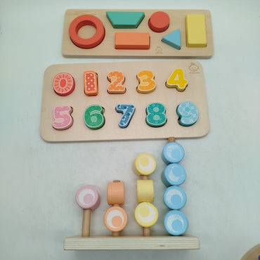 Oh My Baby Bundle Holz 4er Set Puzzle & Motorik ab 3 4 5 Jahre | ✅ geprüft