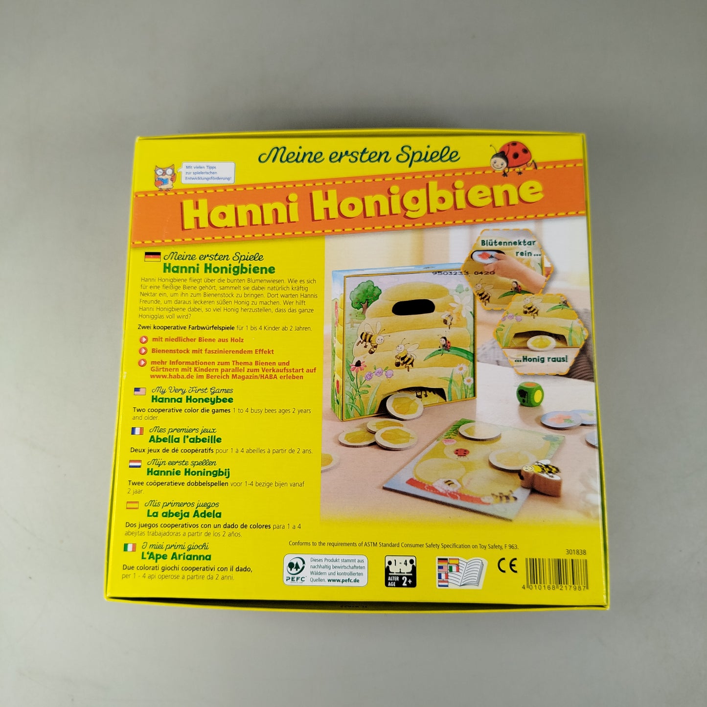 HABA Meine Spiele Hanni Honigbiene Brettspiel ab 1 2 3 Jahre | ✅ geprüft