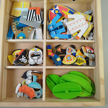 Melissa & Doug Set – Magnetische Ankleidepuppen, inkl. Zubehör