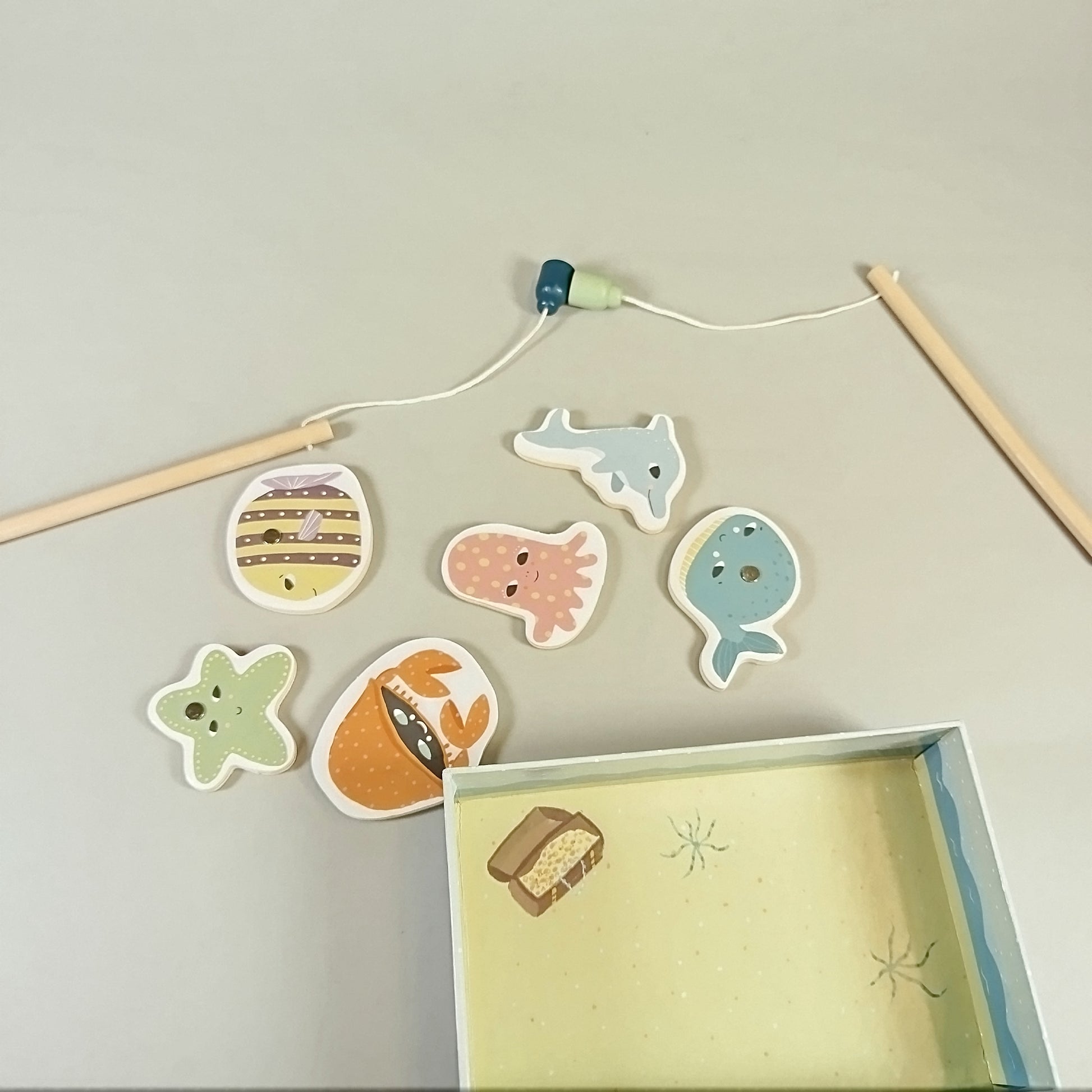 Lernspielzeug-Set - Angelspiel & Puzzle