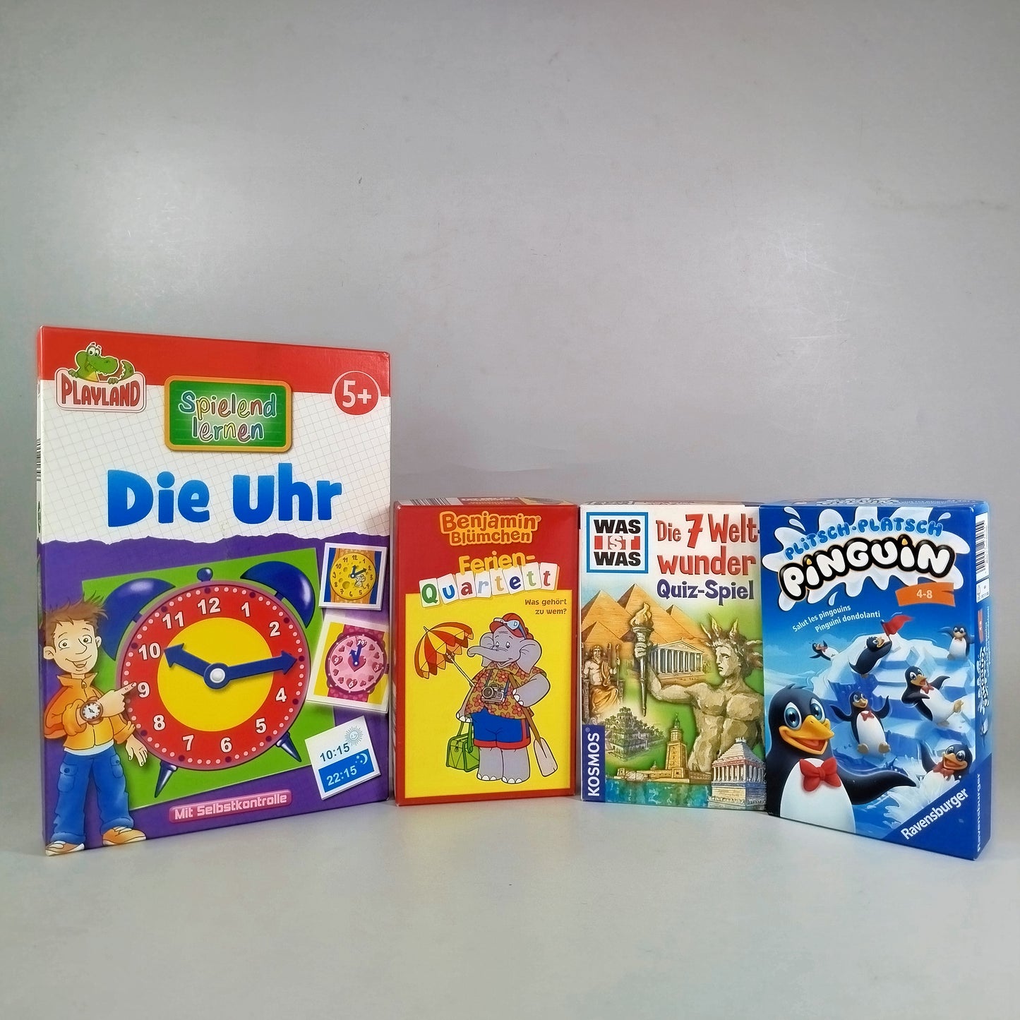 Ravensburger, Kosmos, Blitz, Playland Spiele-Bundle: Memo-Spiel, Quiz, Quartett