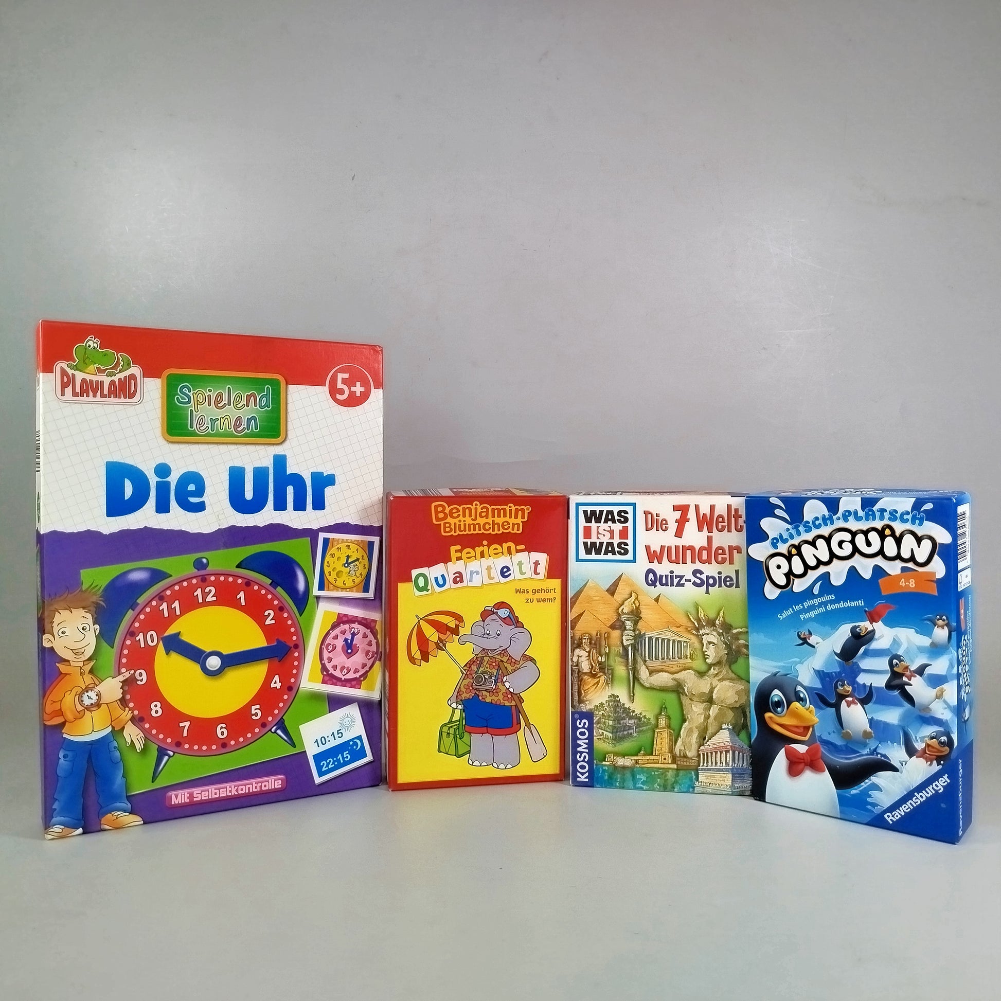 Ravensburger, Kosmos, Blitz, Playland Spiele-Bundle: Memo-Spiel, Quiz, Quartett