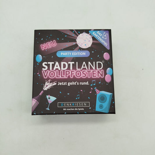 DENKRIESEN Stadt Land Vollpfosten Kartenspiel Party Edition
