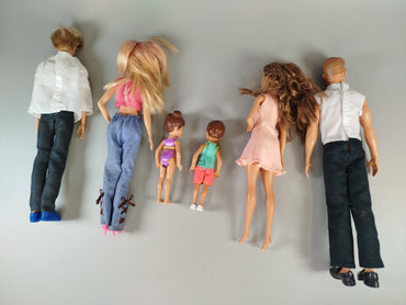 Mattel Puppen mit Zubehör – Set von 6, Haustiere & Roller
