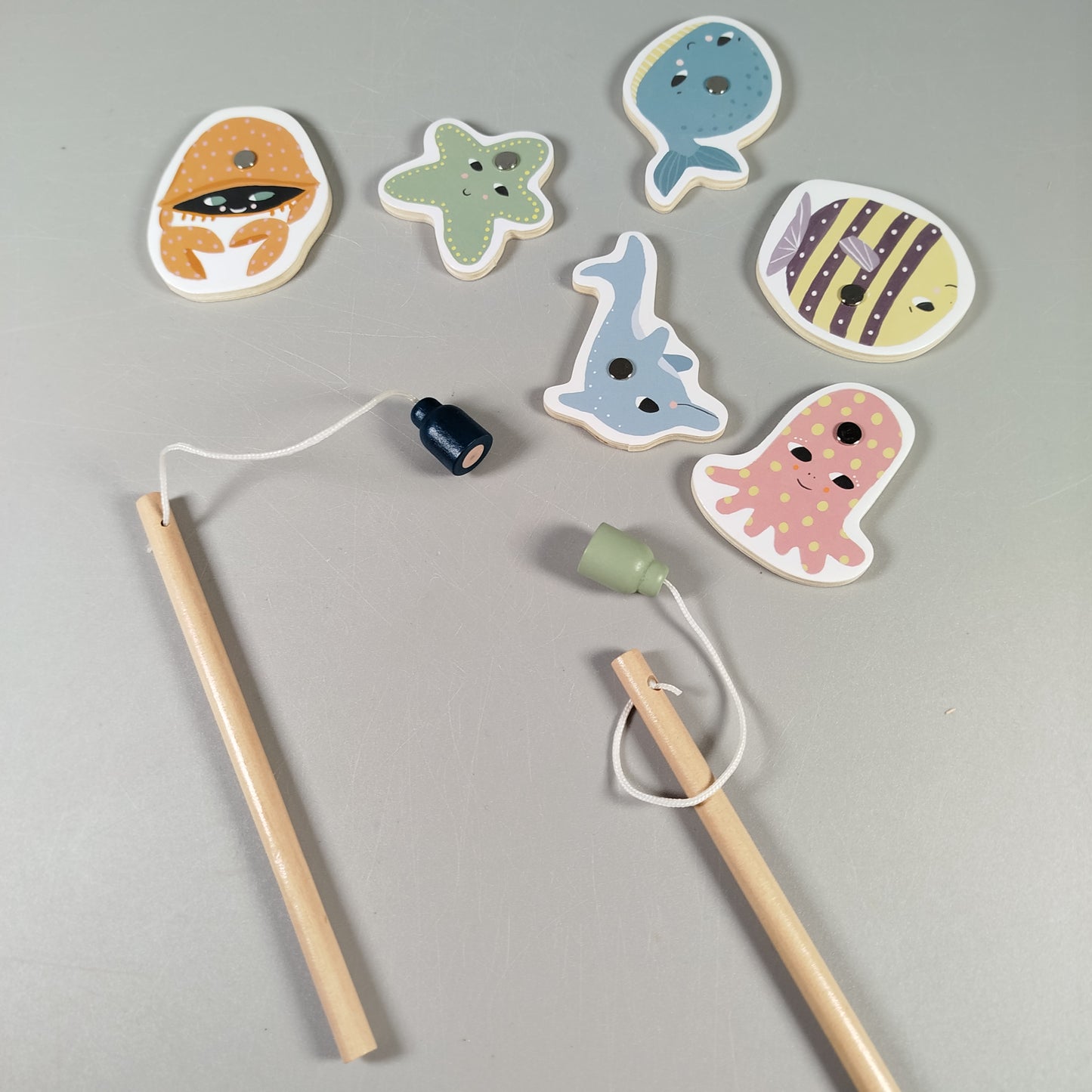 Holzspielzeug Set von 3 – Fischspiel, Lacing, Paw Patrol