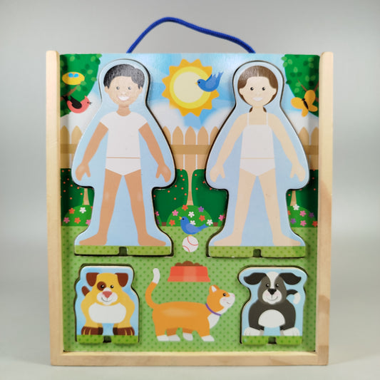 Melissa & Doug Set – Magnetische Ankleidepuppen, inkl. Zubehör