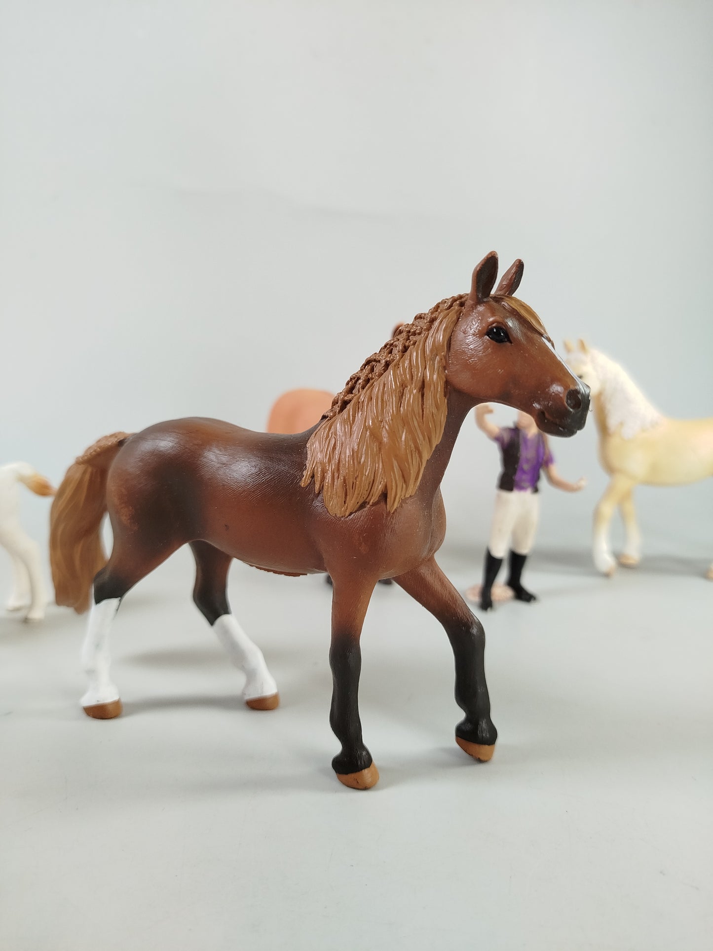 Schleich Reiterhof Set mit Pferden und Reiterin – 5 Figuren
