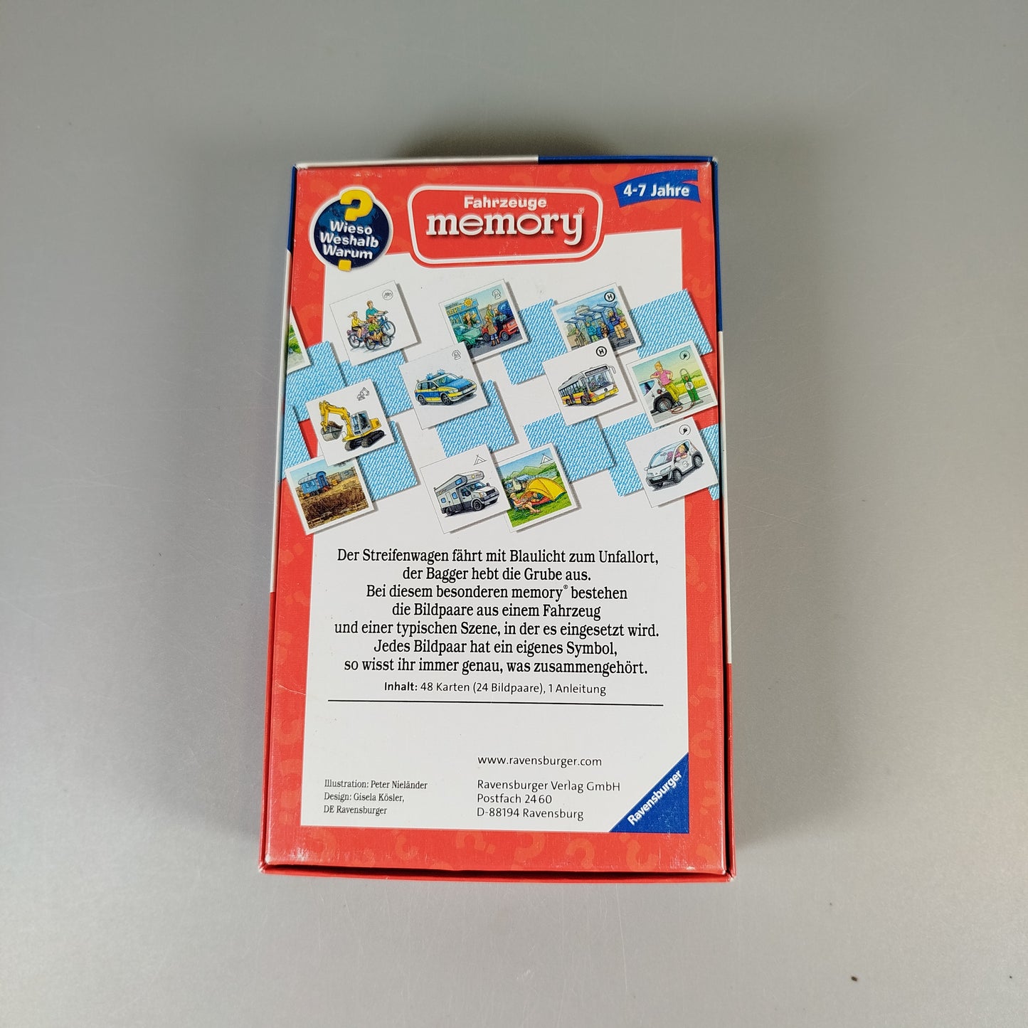 Ravensburger & HABA Brettspiel-Set – Fahrzeuge Memory & Zahlenparty