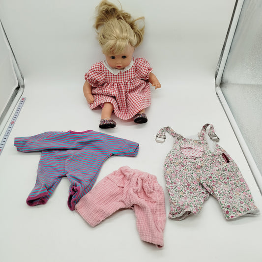 Schlafaugen-Puppe Baby-Puppe mit Zubehör