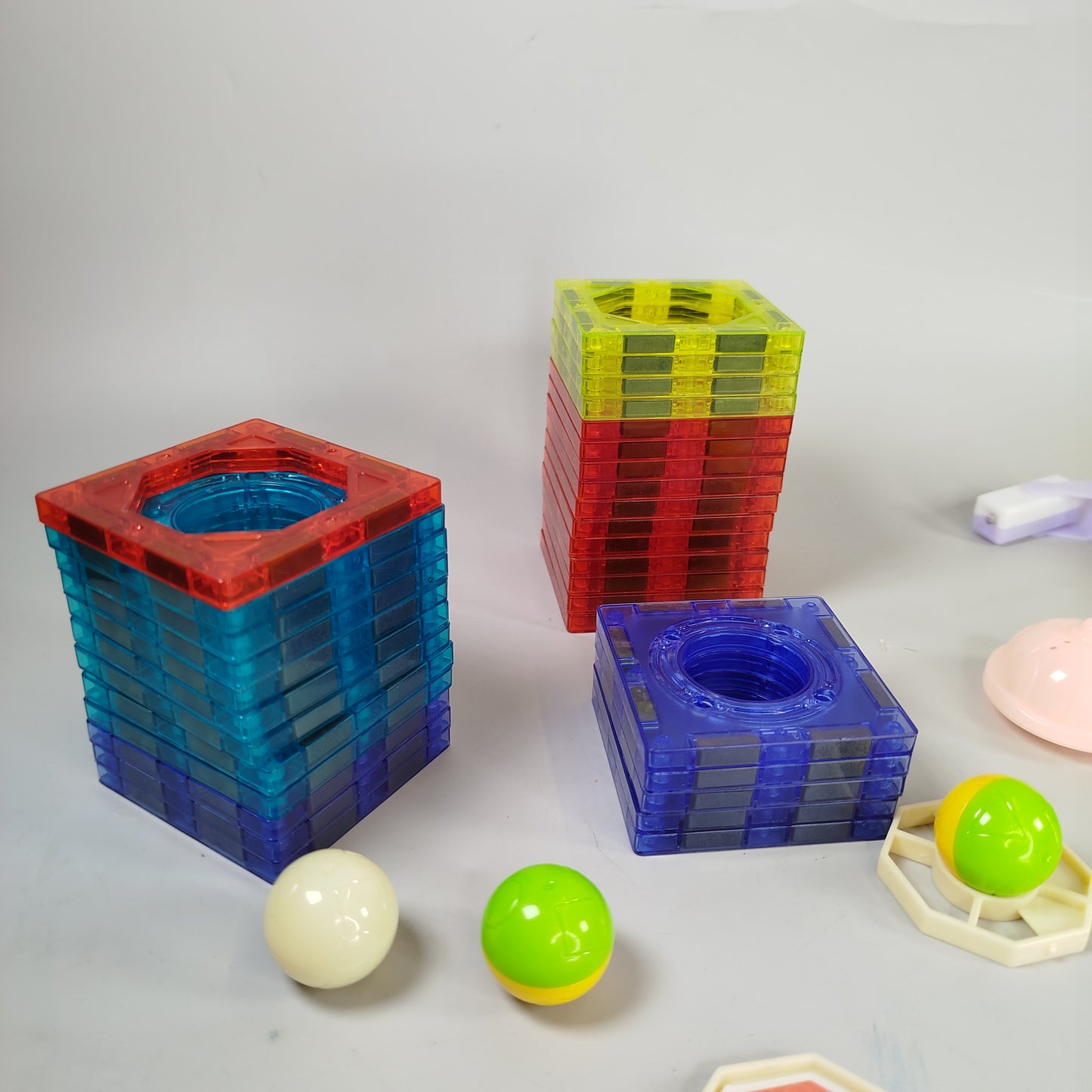 BINZKBB Magnetische Kugelbahn – 110-teiliges STEM-Set