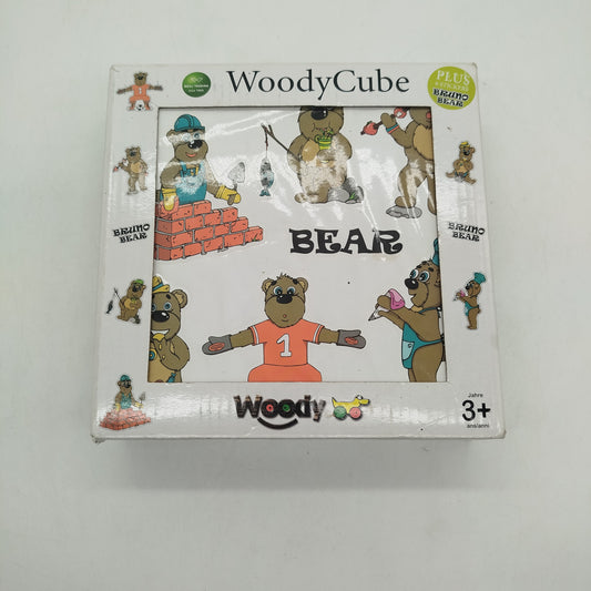 Woody WoodyCube Bruno Bear Würfelpuzzle 9 Bildwürfel