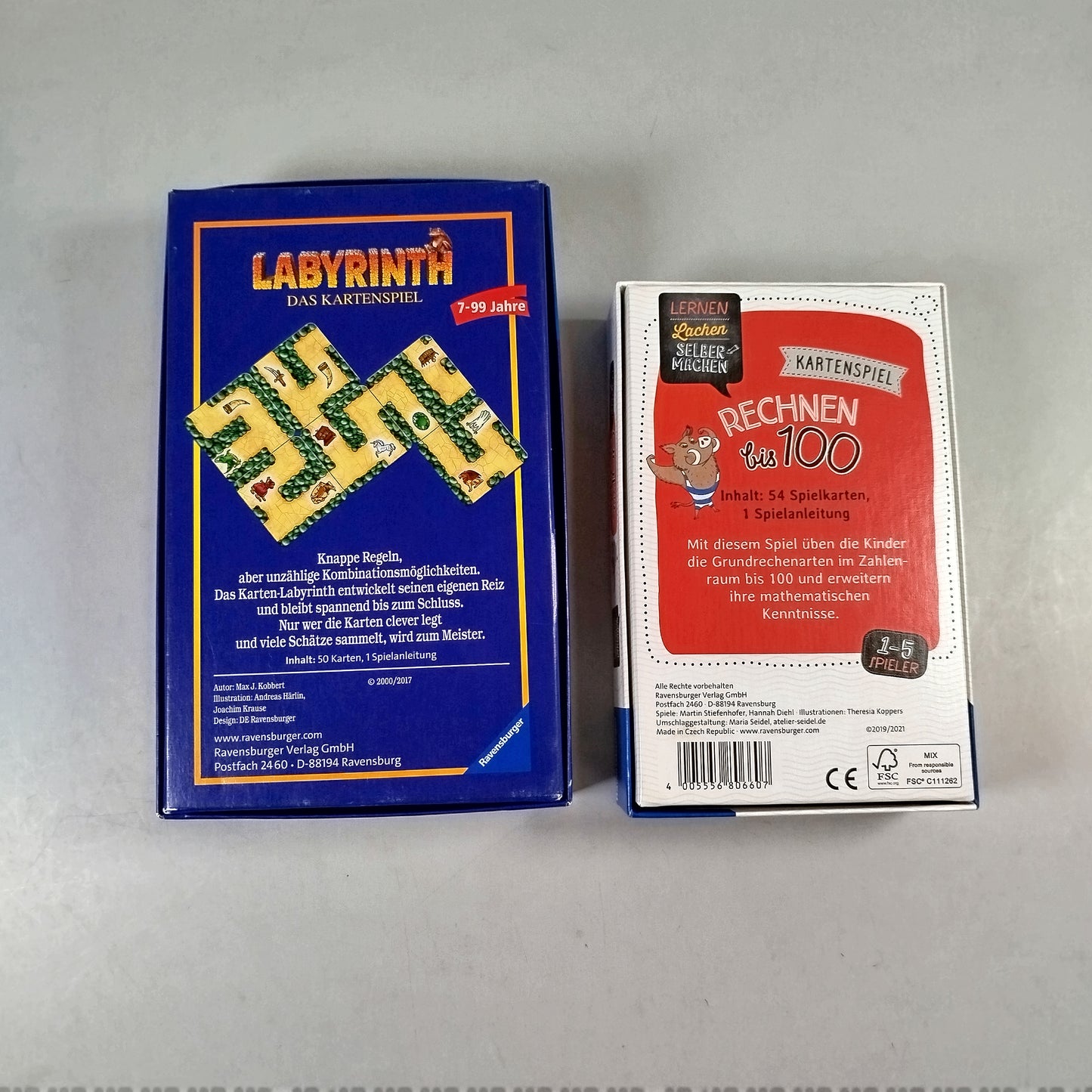 Ravensburger Spielebundle - Labyrinth und Rechnen bis 100